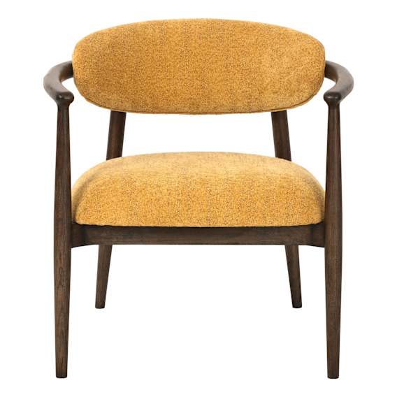 Palana Occasional Chair in Ritz Mustard / Dark Chocolate