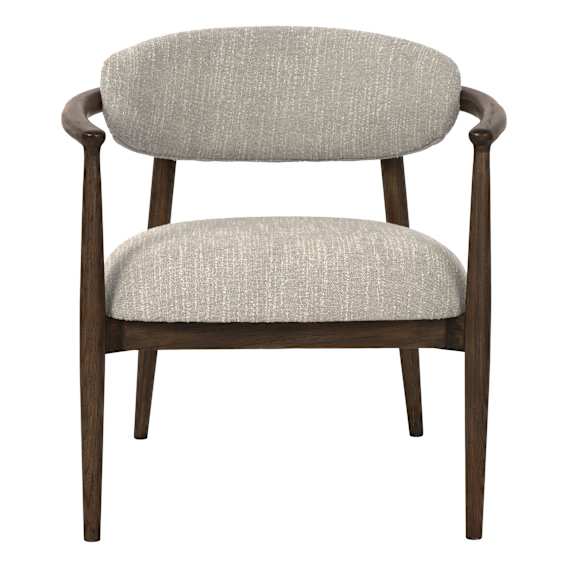 Palana Occasional Chair in Ritz White / Dark Chocolate