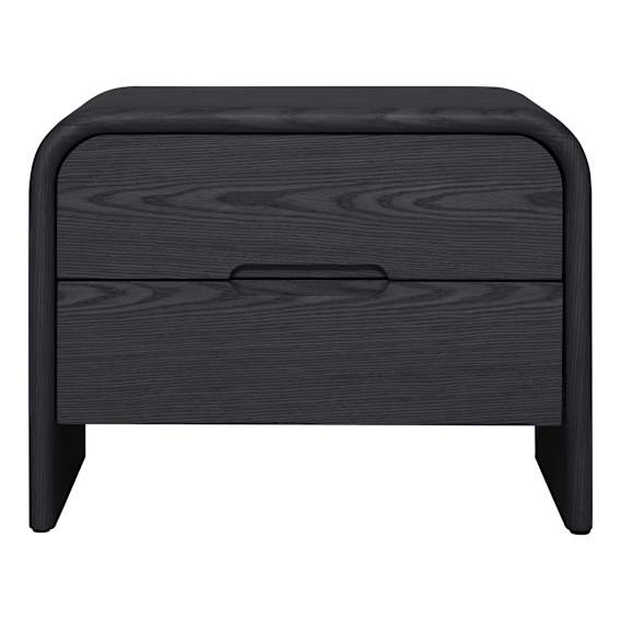 Paris Bedside Table in Black Oak