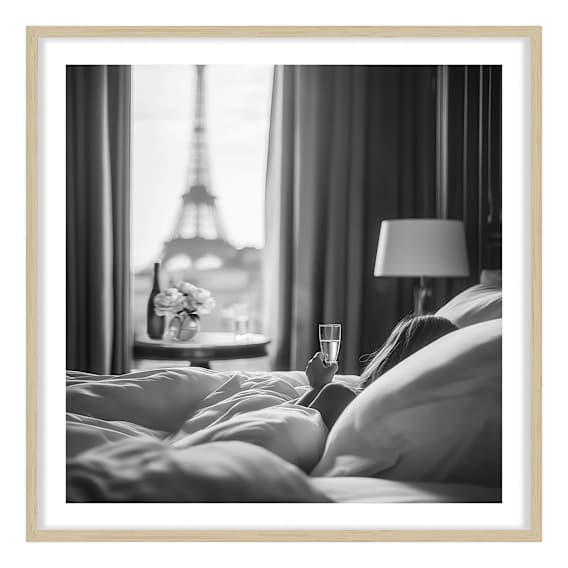 Parisian Morning Framed Print in 118 x 118cm