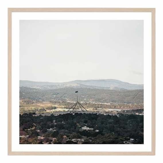 Parliament Views Framed Print in 83 x 83cm