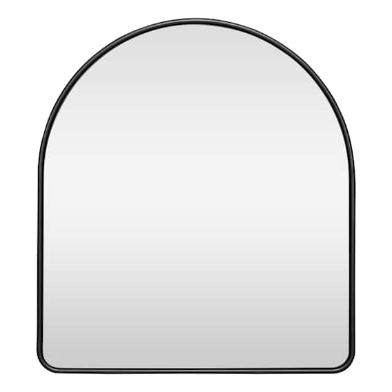 Penny Arch Mirror 80x90cm in Matte Black
