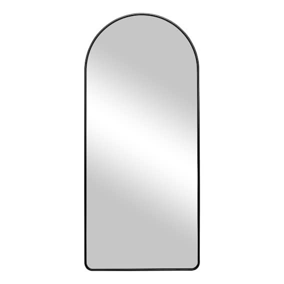 Penny Arch Leaner Mirror 80x180cm in Matte Black