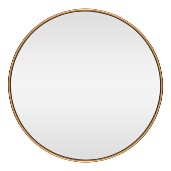 Penny Round Mirror 100cm in Gold