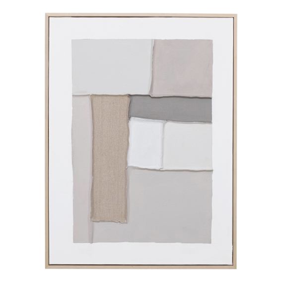 Peaceful Palette Design 1 Box Framed Canvas in 60 x 80cm