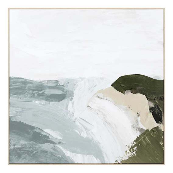 Peaceful Muse Haze Box Framed Canvas in 100 x 100cm