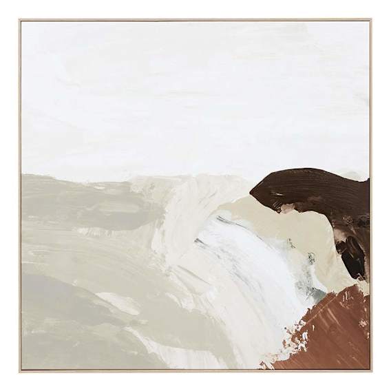 Peaceful Muse Sand Box Framed Canvas in 100 x 100cm