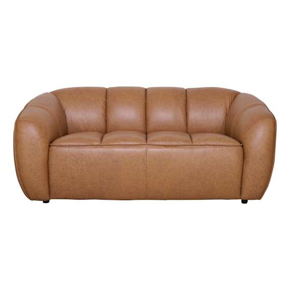 Phoebe 2 Seater in Urbane Leather Light Brown
