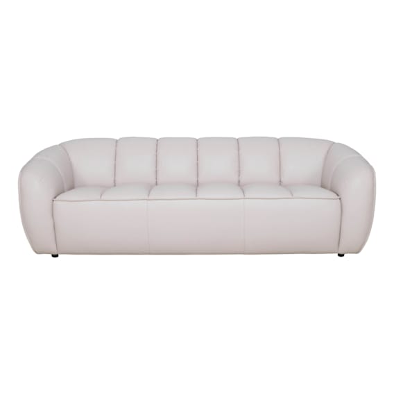 Phoebe 3 Seater Sofa in Leather Frost