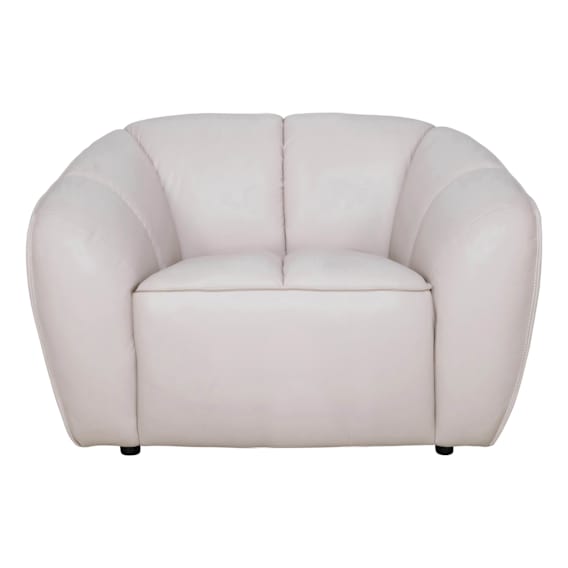 Phoebe Armchair in Leather Frost