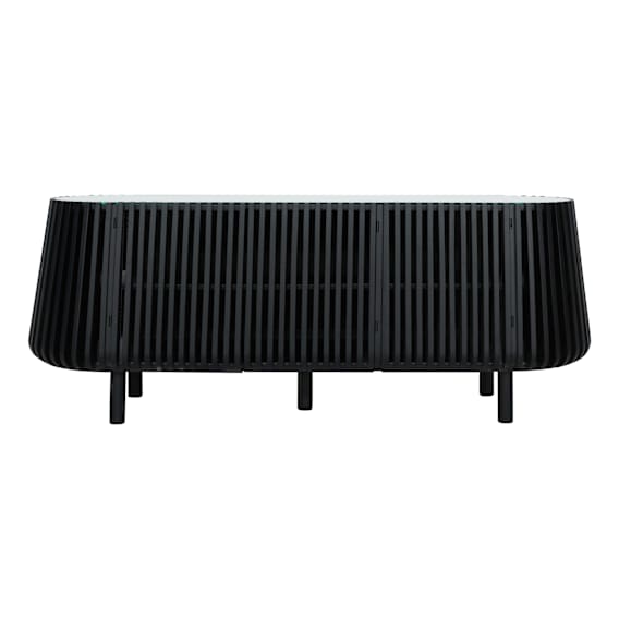 Pila Entertainment Unit 160cm in Black / Glass