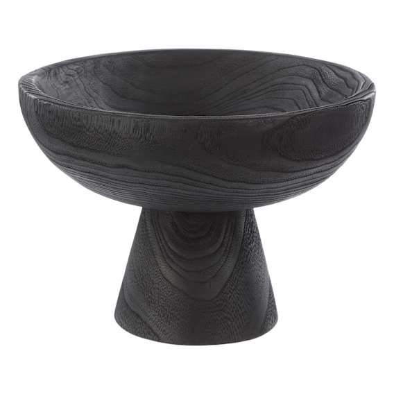 Picton Footed Bowl 30x21cm in Black