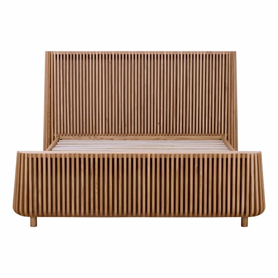 Pila Queen Bed Frame in American Oak
