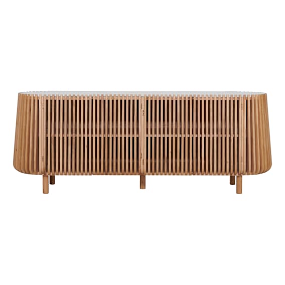 Pila Buffet 200cm in American Oak / Carrara Marble