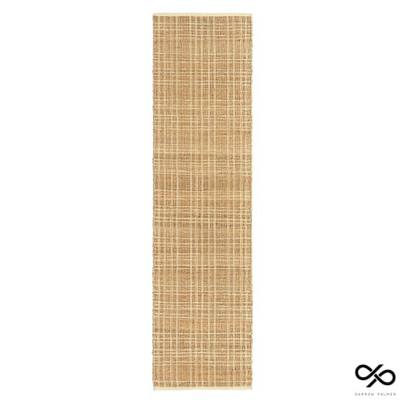 Plaid Rug 80x300cm in Sandstone