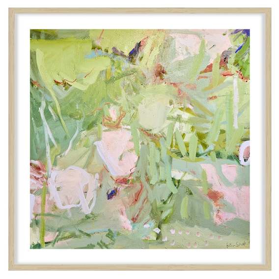 Pleasure of Springs Framed Print in 103 x 103cm Natural