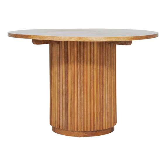 Porto Pablo Round Dining Table 135cm in Rustic Clear