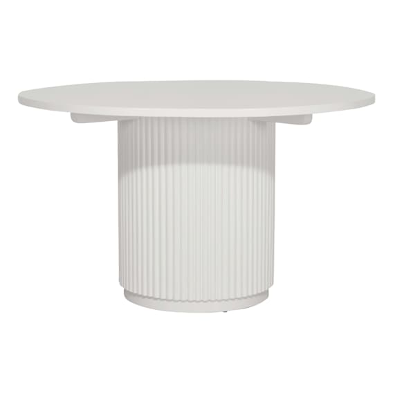 Porto Pablo Round Dining Table 135cm in White