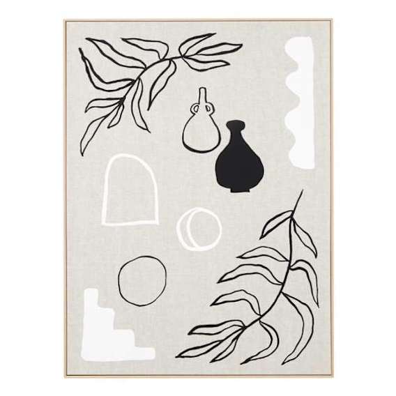 Pottery Collection 1 Box Framed Canvas in 75 x 100cm
