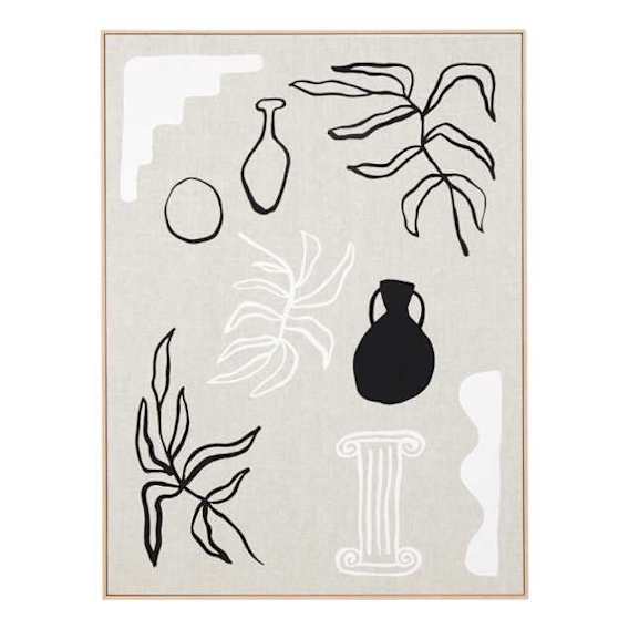 Pottery Collection 2 Box Framed Canvas in 75 x 100cm