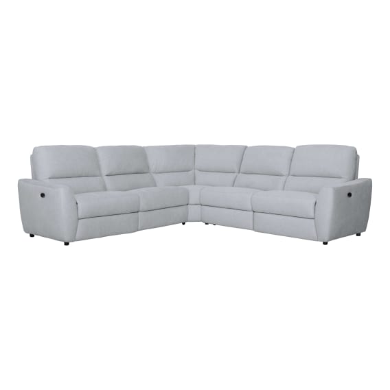 Portland Modular Sofa with 2 Recliners in Belfast Grey