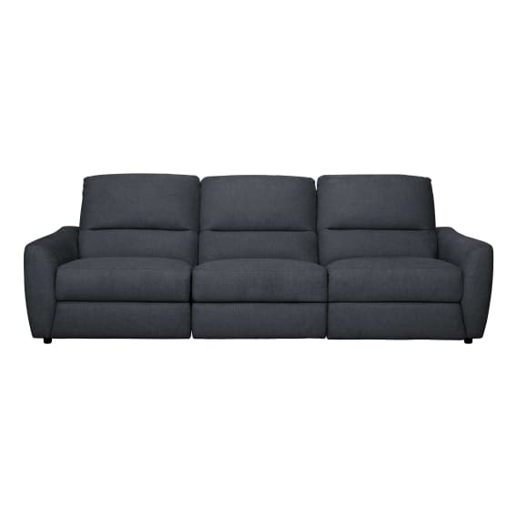 Portland 3 Seater Sofa with 2 Recliners in Belfast Charcoal