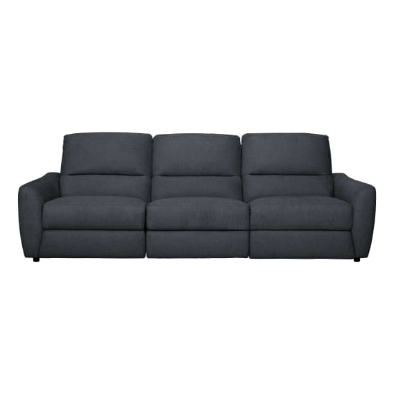 Portland 3 Seater Recliner Sofa in Belfast Charcoal