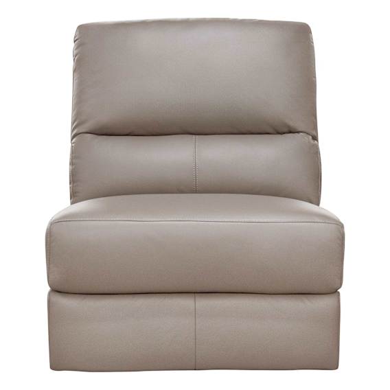Portland Sofa Single Extension in Leather Light Mocha
