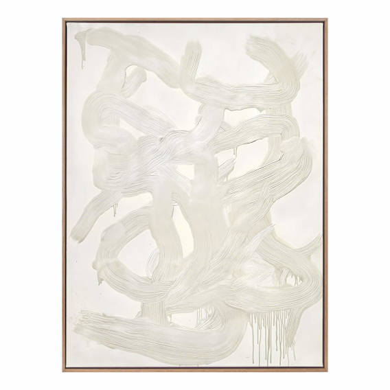 Poetry Motion Design 1 Portrait Box Framed Canvas in 63 x 93cm