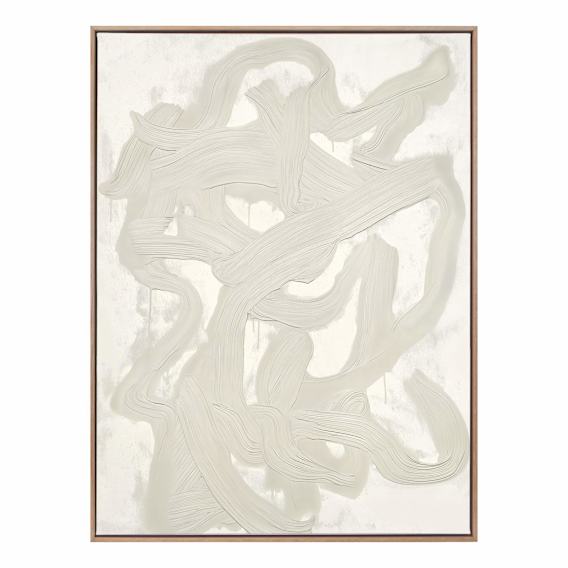 Poetry Motion Design 2 Portrait Box Framed Canvas in 123 x 163cm