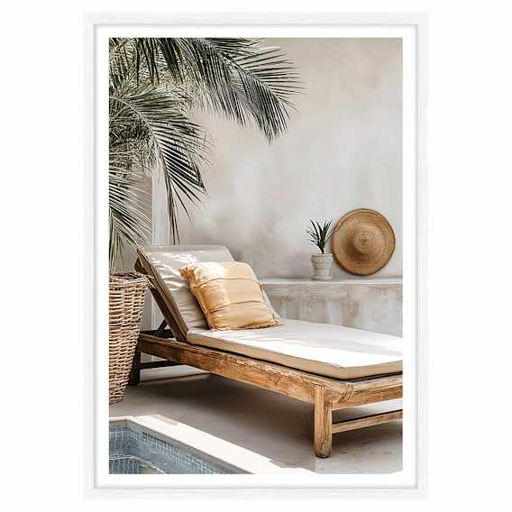 Quiet Noon Framed Print in 103 x 143cm