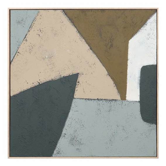 Quillan Sea 1 Box Framed Canvas in 93 x 93cm