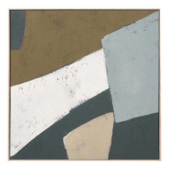 Quillan Sea 2 Box Framed Canvas in 93 x 93cm