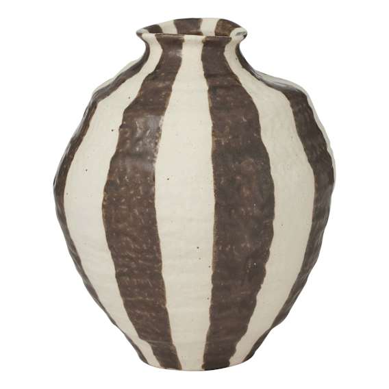 Rayas Vase 18.2x20.7cm in Cocoa