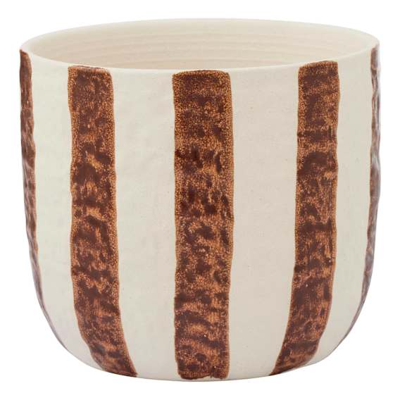 Rayas Pot 19x17cm in Tan