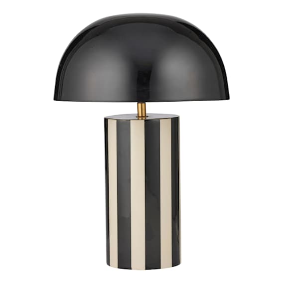Raya Table Lamp 30x41cm in Black / Ivory