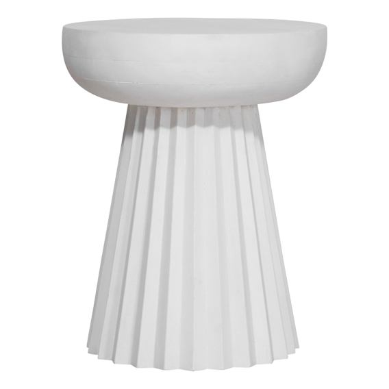Remi Side Table 38x45cm in Mangowood White