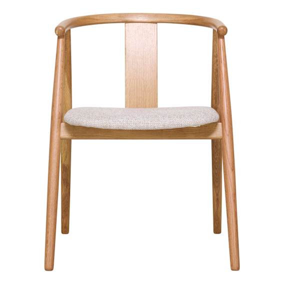 Relate Dining Chair in European Oak / Beige