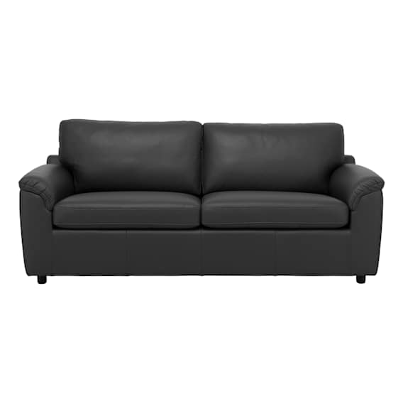 Relay Sofa Bed in Leather Black
