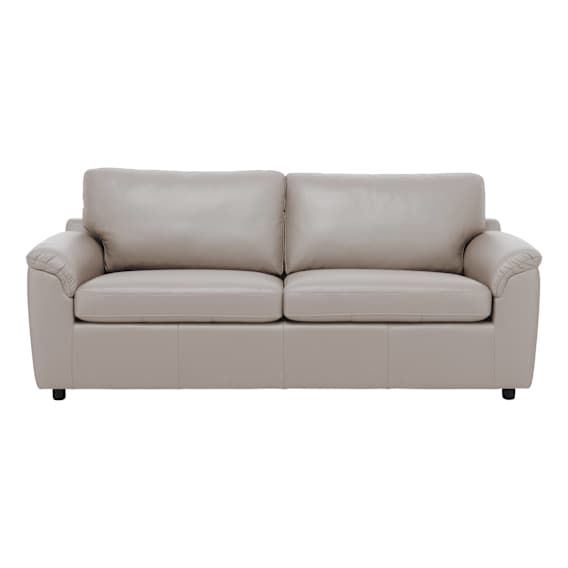 Relay Sofa Bed in Leather Light Mocha