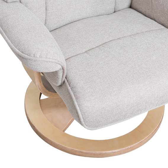 Manual Recliner + Ottoman Material and Finishes