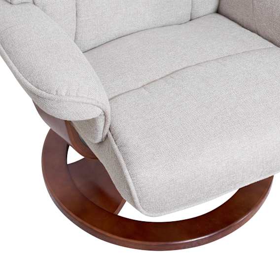 Manual Recliner + Ottoman Material and Finishes