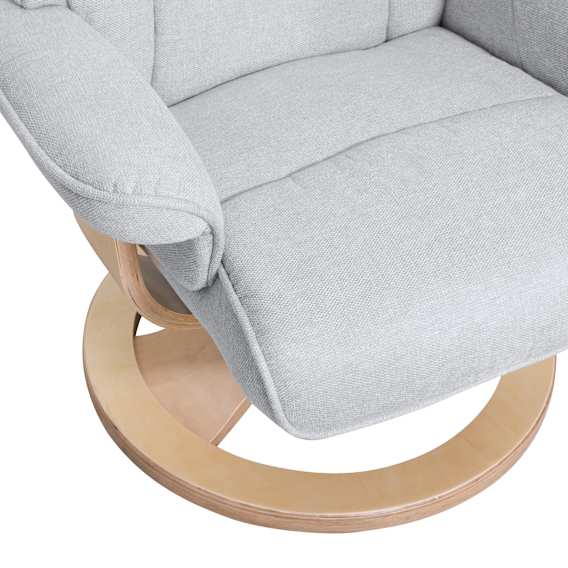 Manual Recliner + Ottoman Material and Finishes