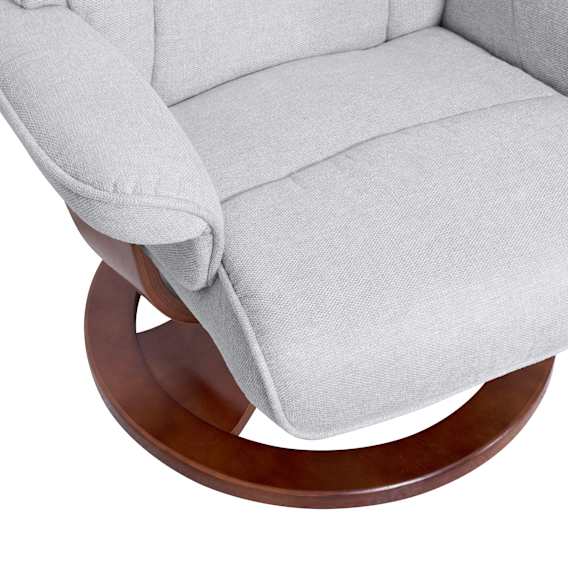 Manual Recliner + Ottoman Material and Finishes