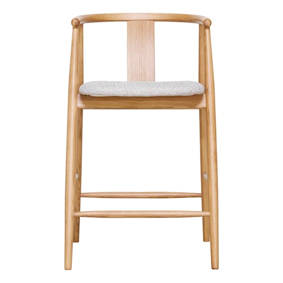 Relate Bar Chair in European Oak / Beige