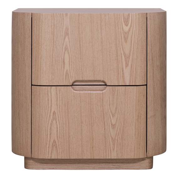 Regis Bedside Table in White Oak
