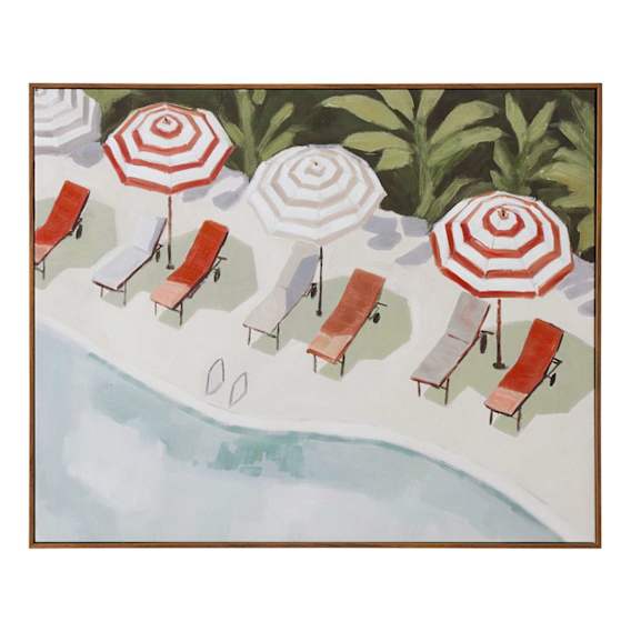 Resort Box Framed Canvas in 65 x 80cm