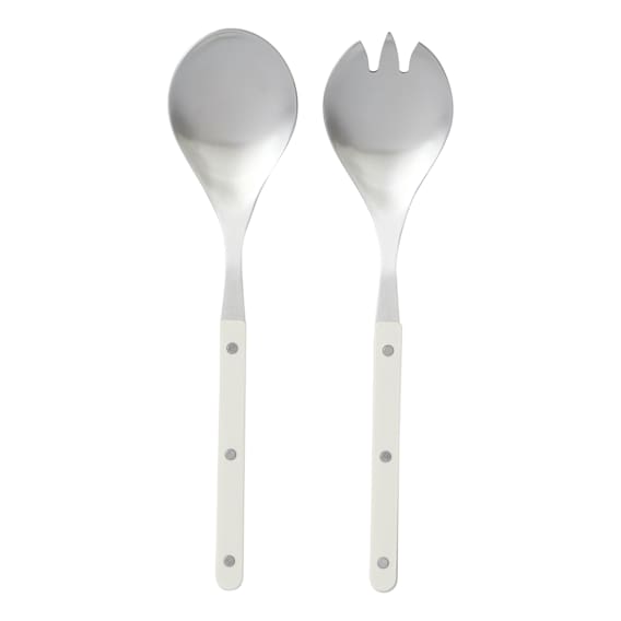 Remy Salad Servers Set of 2 in Ivory