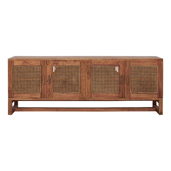 Rita Entertainment Unit 4 Door in Mindi / Rattan