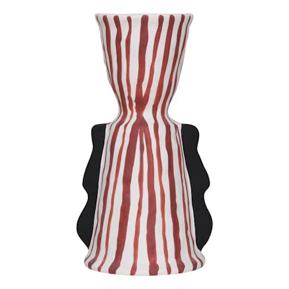 Ripley Vase 21x35cm in Red / White